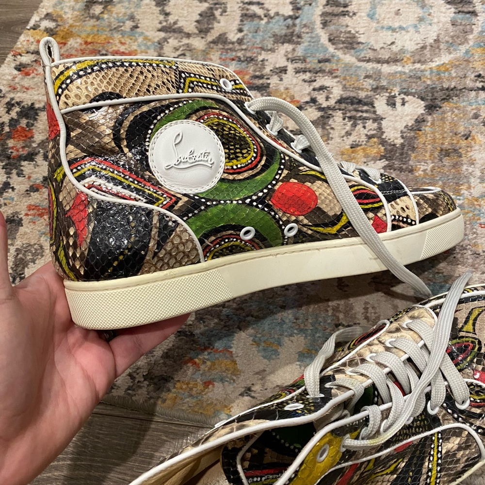 Authentic Christian Louboutin Python Mens Sneakers - image 5